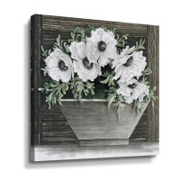 August Grove Poppies Planter - Graphic Art on Canvas