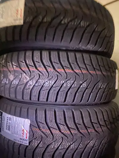 SET OF FOUR 245 / 70 R16 KUMHO WS31 MARSHAL WINTER TIRES !!