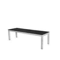 Source Furniture Vienna Backless Aluminum Picnic Bench