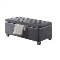 Latitude Run® Leevan Upholstered Flip Top Storage Bench