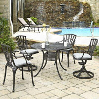 Astoria Grand Frontenac 5 Piece Dining Set with Cushions