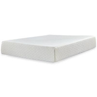 Signature Design by Ashley Chime 12 Inch Memory Foam 2-Piece California King Mattress Package