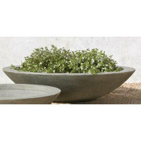 Latitude Run® Low Zen Bowl Cast Stone Pot Planter