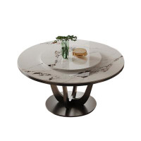 Orren Ellis Cinead Rock plate table Italian minimalist table Modern simple round table
