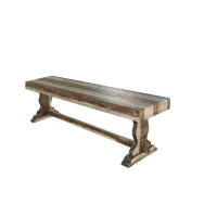 International Furniture Direct Marquez Solid Wood Bench