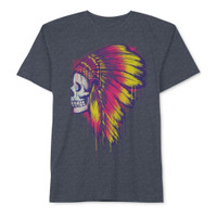 Jem Mens Bright Skull Graphic T-Shirt, Style # 1TATH391, LARGE