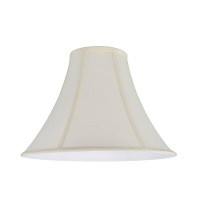 Aspen Creative Corporation 12" H Cotton Bell Lamp Shade ( Spider ) in Ivory