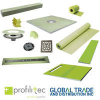 Profilitec Innovative Systems, ShowerTec-pre-sloped, FloorTec-Uncoupling membrane, FoliTec waterproof/ Vapor Tight