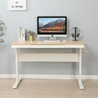 Latitude Run® 48 X 24 Inchesstanding Desk With Metal Drawer