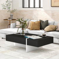Ivy Bronx Modern Rectangle Design Coffee Table With 1 Drawer