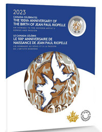 2023 COMMEMORATIVE COLLECTOR KEEPSAKE CARD 100TH ANNIVERASRY OF THE BIRTH OF JEAN PAUL RIOPELLE
