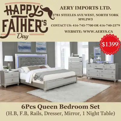 Fathers day Special sale on Furniture!! Bedroom sets on sale !! Shop now!!