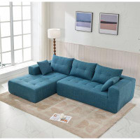 Ivy Bronx 110*69" Modular Sectional Living Room Sofa Set,Installation-free sofa, Upholstered Sleeper Sofa