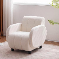 Ivy Bronx Modern Fabric Upholstered Armchair with Upholstered Reading Chair