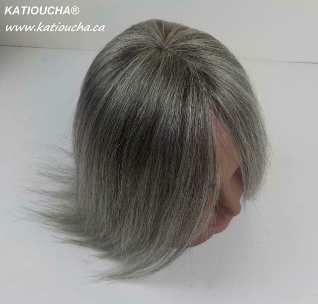 KATIOUCHA® Human Hair Clip In Toupee - Any color - Custom Made *** Toupet à Clip Cheveux Humain - Fait Sur Mesure in Health & Special Needs - Image 4