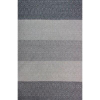 Union Rustic Borja Striped Handmade Tufted Wool Beige/Brown/Black Area Rug