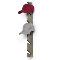 Gracie Oaks Lunar Solid Wood 6 - Hook Wall Mounted Hat Rack