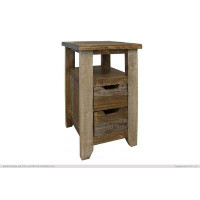 Gracie Oaks 2 Drawers Chair Side Table