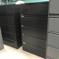 Lacasse Black 5 Drawer Filing Cabinet-Excellent Condition-Call us now!