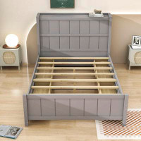 Red Barrel Studio Hasena Full Size 4 Drawers Wooden Platform Bed Frame with Storage