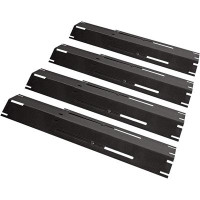 Quickflame Quickflame 4-Pack Adjustable Porcelain Steel Heat Plates, Heat Tent, Flavorizer Bar For Gas Grills
