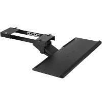 Mount-it Mount-It! Under Desk Computer Keyboard and Mouse Tray, Ergonomic Keyboard Drawer with Gel Wrist Pad