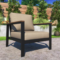 Birch Lane™ Townsend Outdoor Patio Lounge Chair with Sunbrella Cushions
