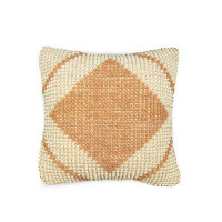 Foundry Select Foundry Select 20% Wool 80% Cotton Hand Woven Cushion Cover Peblo Pack Of 2 Mustard