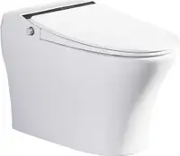 16 in. 1-Piece Floor Mounted 1.28 GPF Dual Flush Elongated Toilet in Heated Seat Included in White