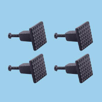 The Renovators Supply Inc. Wrought Iron Cabinet Knob Pull Square Grid Design Metal Knobs for Cabinet Pack of 4