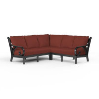 Sunset West Monterey Left Hand Facing Patio Sectional with Sunbrella Cushions