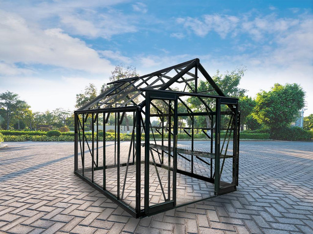 NEW LUXURY ALUMINUM FRAMED TEMPERED GLASS GREENHOUSE in Other in Alberta - Image 3