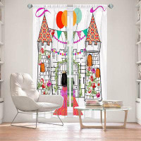 East Urban Home Lined Window Curtains 2-panel Set for Window by Marci Cheary - Castle
