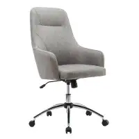 Latitude Run® TDC Techni Mobili Comfy Height Adjustable Rolling Office Desk Chair with Wheels