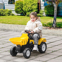 KIDS NO POWER RIDE-ON EXCAVATOR WITH MANUAL CONTROL BUCKET