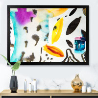 Wrought Studio Multicolor Abstract Plant Petals II - Modern Canvas Artwork