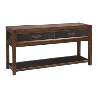Red Barrel Studio Bridgevine Home Branson 2-Drawer Sofa Table, No Assembly Required