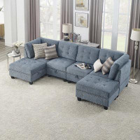 Hokku Designs Aniecia U Shape Modular Sectional Sofa DIY Combination