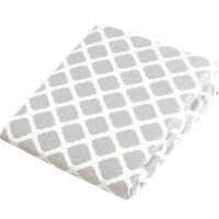 Made in Canada - Harriet Bee Cale Flannel Lattice Portable Play Pen Fitted Crib Sheet