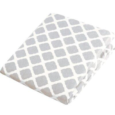 Made in Canada - Harriet Bee Cale Flannel Lattice Portable Play Pen Fitted Crib Sheet in Cribs