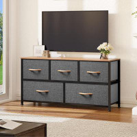 Rubbermaid Dresser TV Stand, Fabric Dresser With 5 Drawers, Dresser For Bedroom, Wide Dresser, Storage Tower, Chest Of D