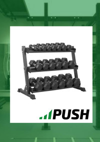 Discounted PUSH 3 Tier Dumbbell Rack - NEW