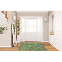 Charlton Home MOD DAMASK GRASS Indoor Floor Mat By Charlton Home