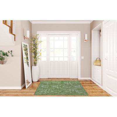 Charlton Home MOD DAMASK GRASS Indoor Floor Mat By Charlton Home in Stoves, Ovens & Ranges