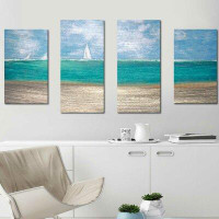 Made in Canada - Highland Dunes 'Catching the Wind' Acrylic Painting Print Multi-Piece Image on Canvas