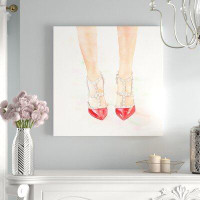 Made in Canada - House of Hampton 'Studded High Heels Shoes' Oil Painting Print on Wrapped Canvas