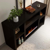 Latitude Run® Annie TV Stand for TVs up to 70" with Electric Fireplace Included