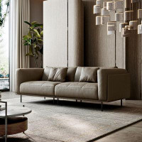 MABOLUS Genuine Leather Modular Sofa cushion couch_1