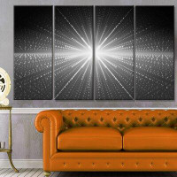 Made in Canada - Design Art 'Glowing Star in Cosmic Galaxy' Graphic Art Print Multi-Piece Image on Canvas