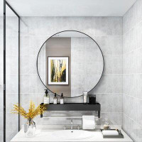 Latitude Run® Katha Framed Wall Mounted Bathroom / Vanity Mirror